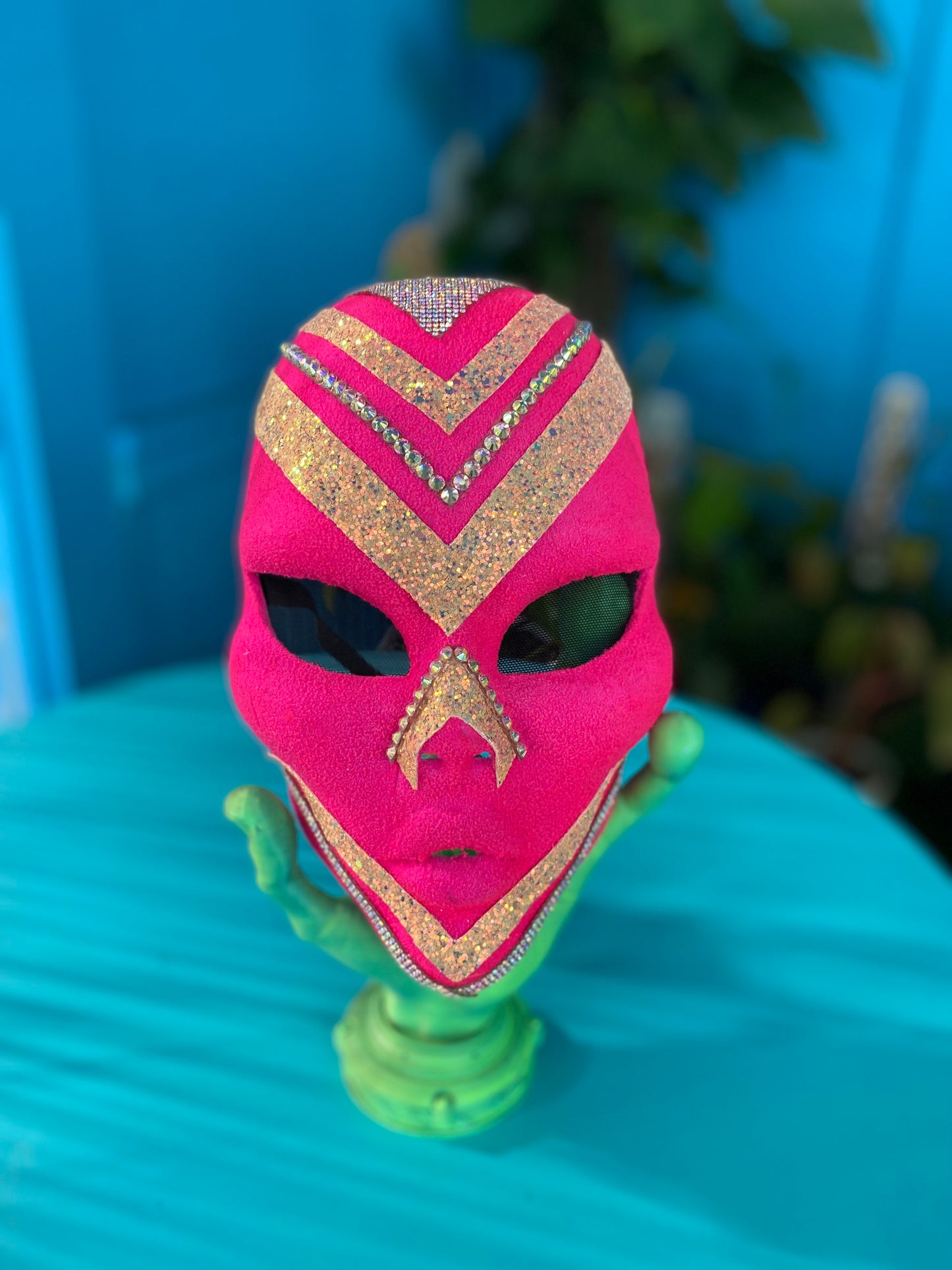 Pink Warrior Alien Mask