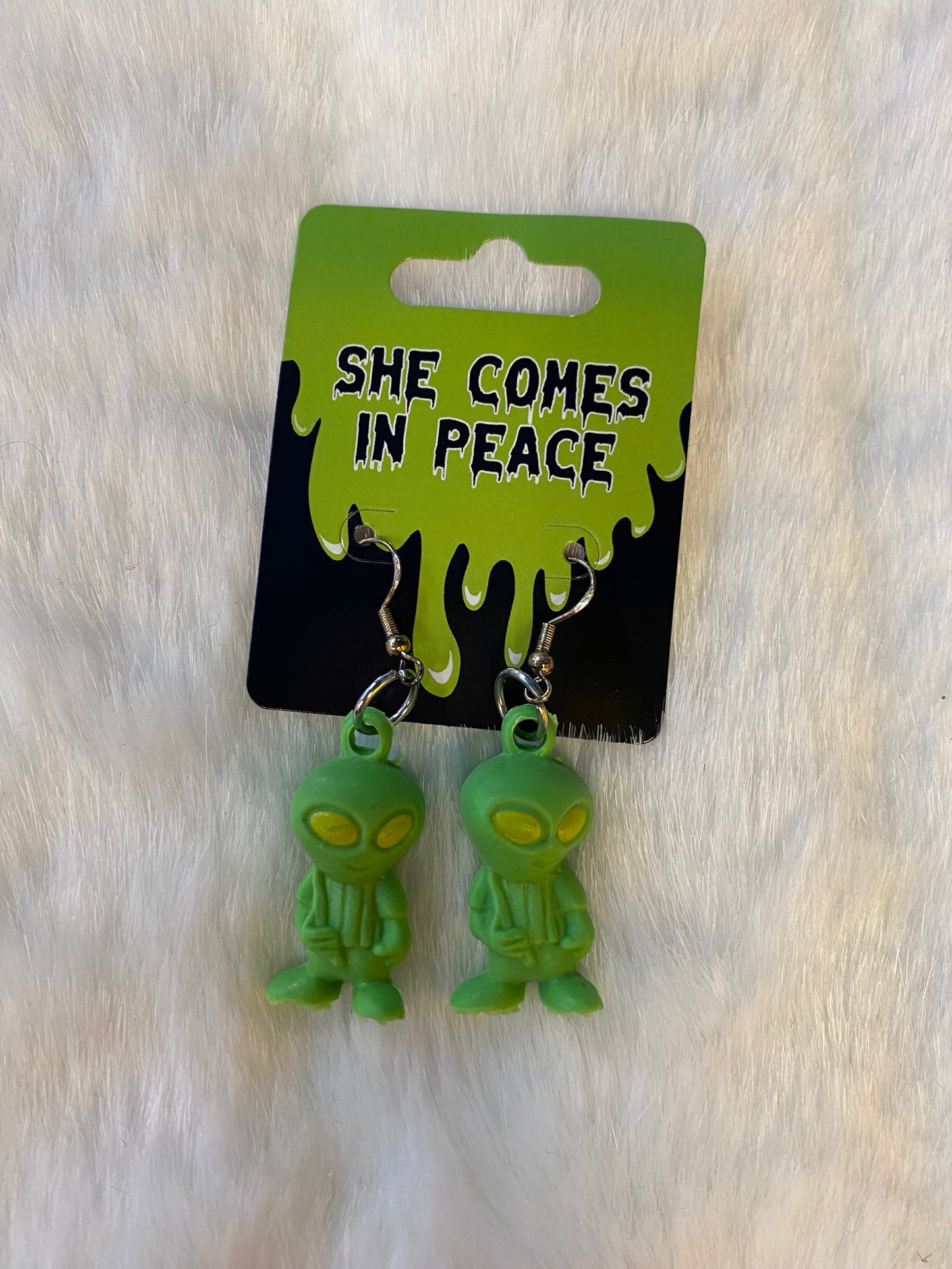 Tiny Alien Earrings
