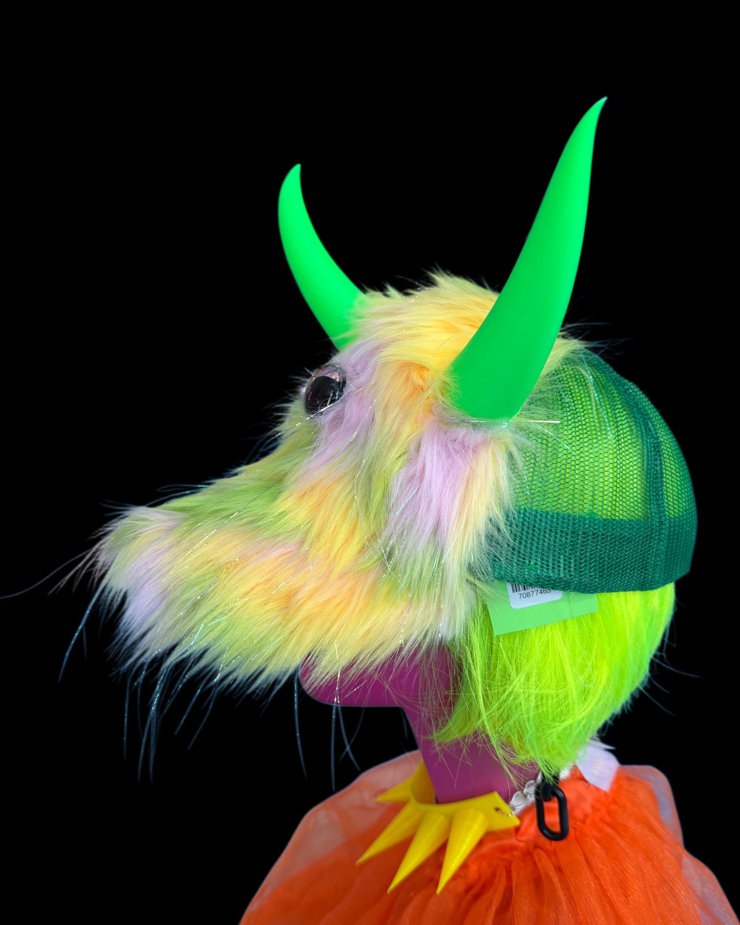 Green Horned Baseball Hat