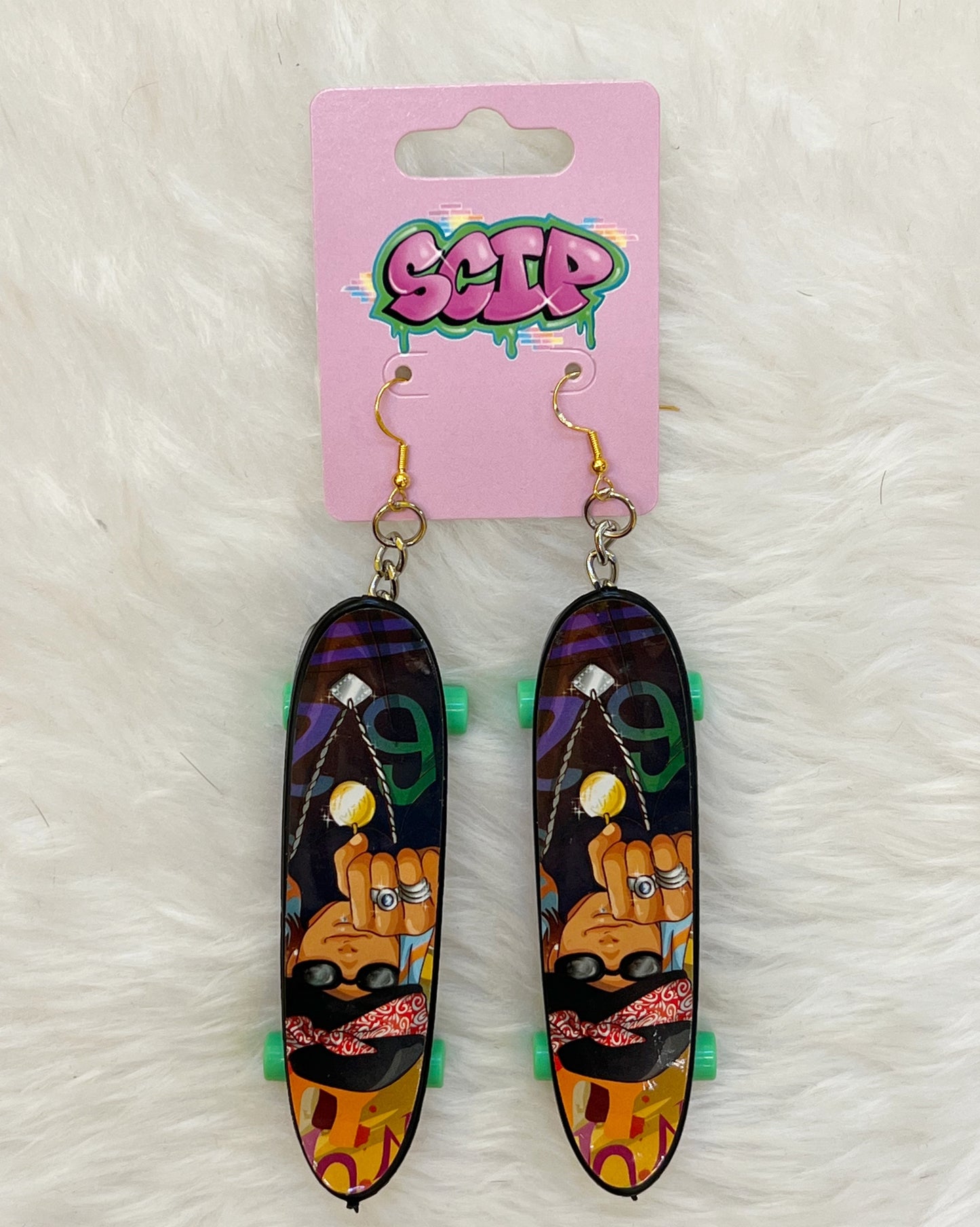 Skateboard Earrings