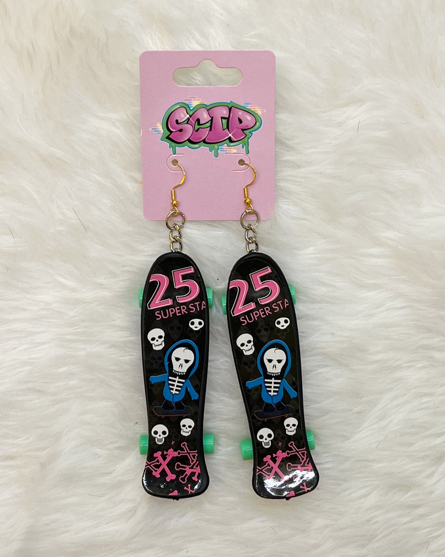 Skateboard Earrings