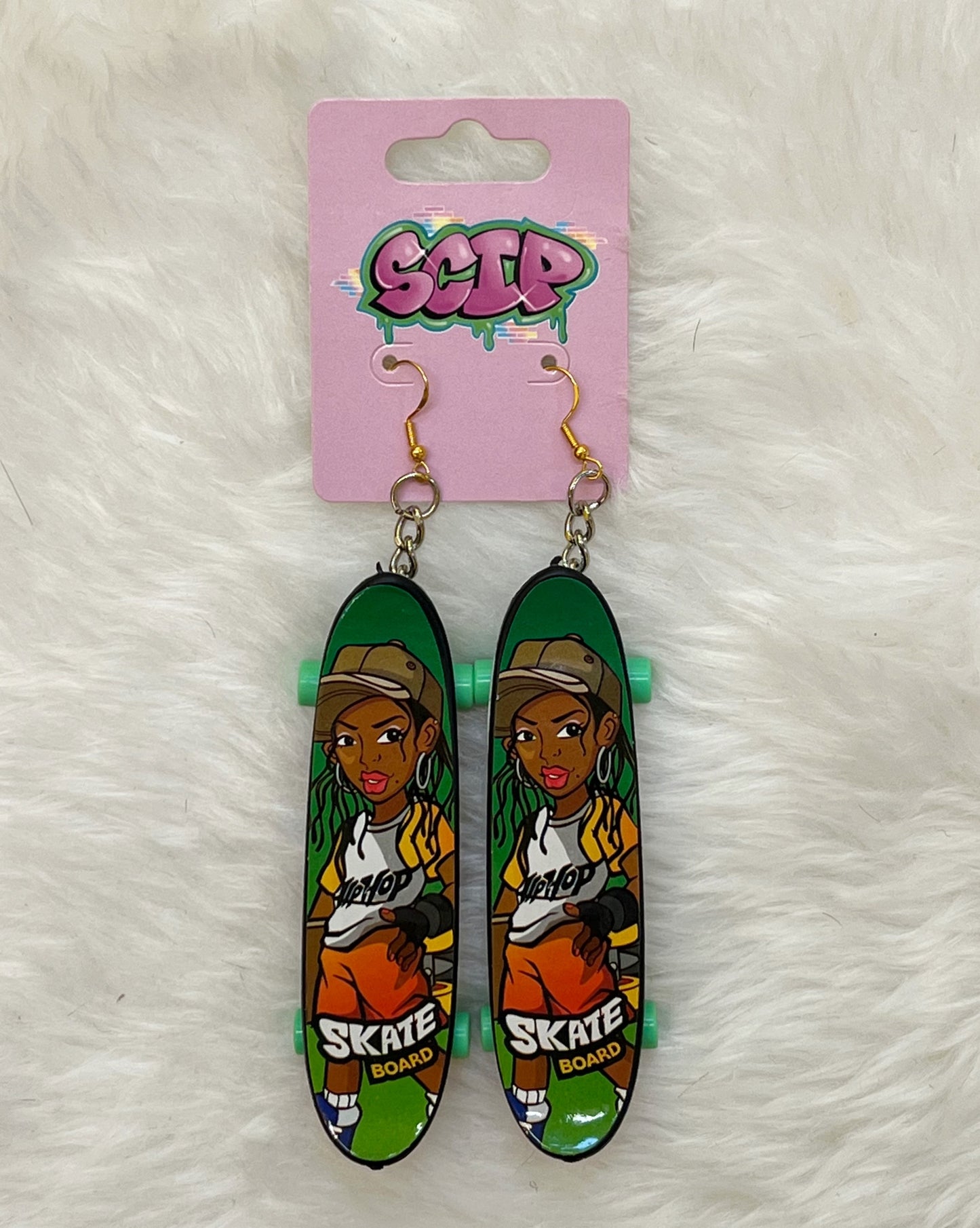 Skateboard Earrings