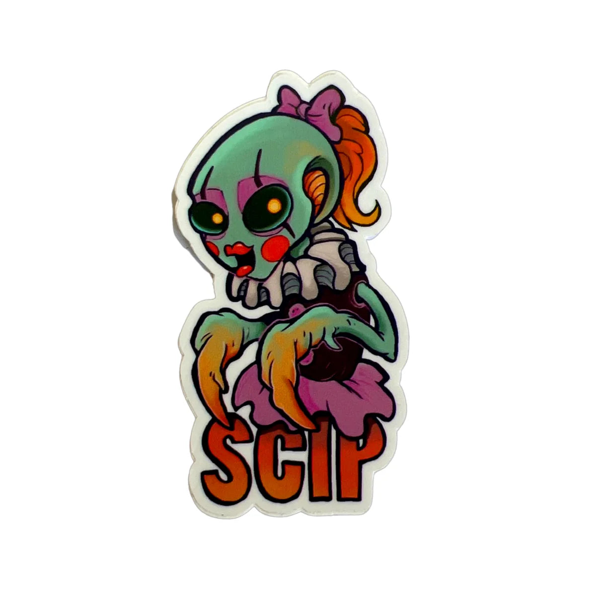 Alien Mantis Babe Sticker