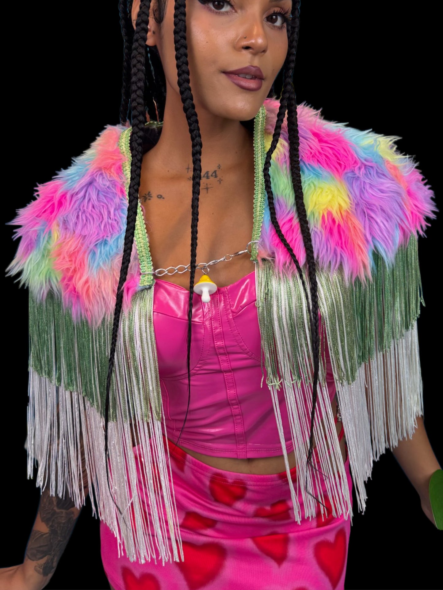 Rainbow Mushroom Capelet
