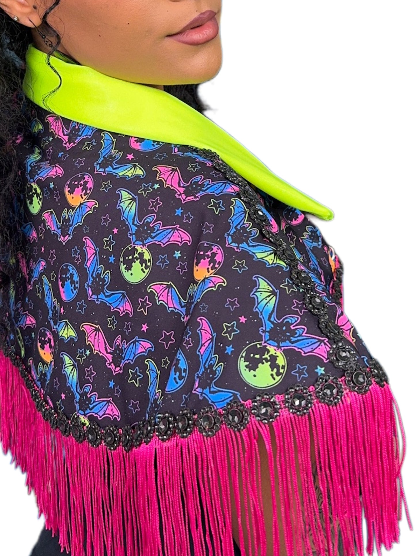 Neon Bat Capelet