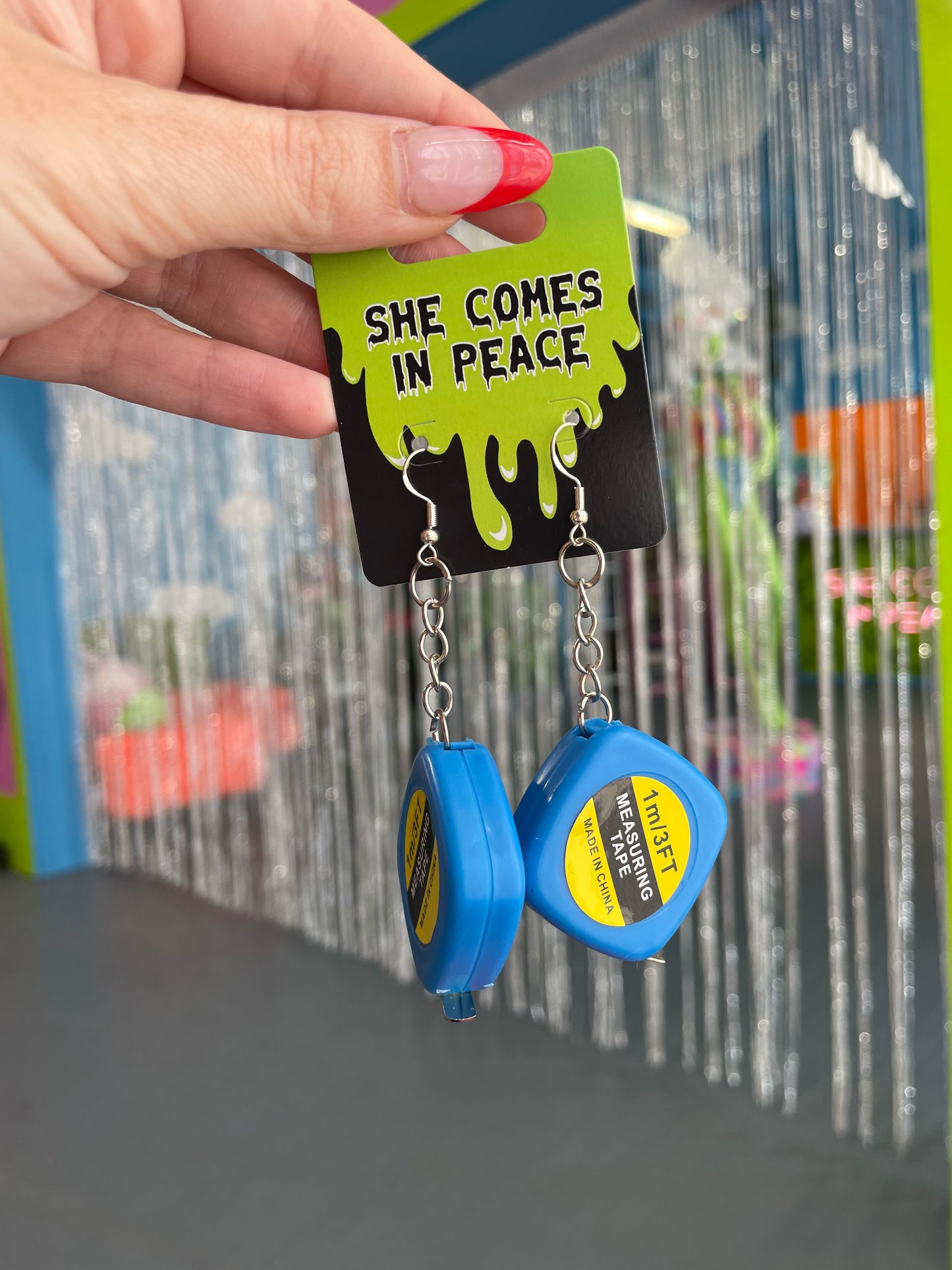 Measuring Tape Earrings