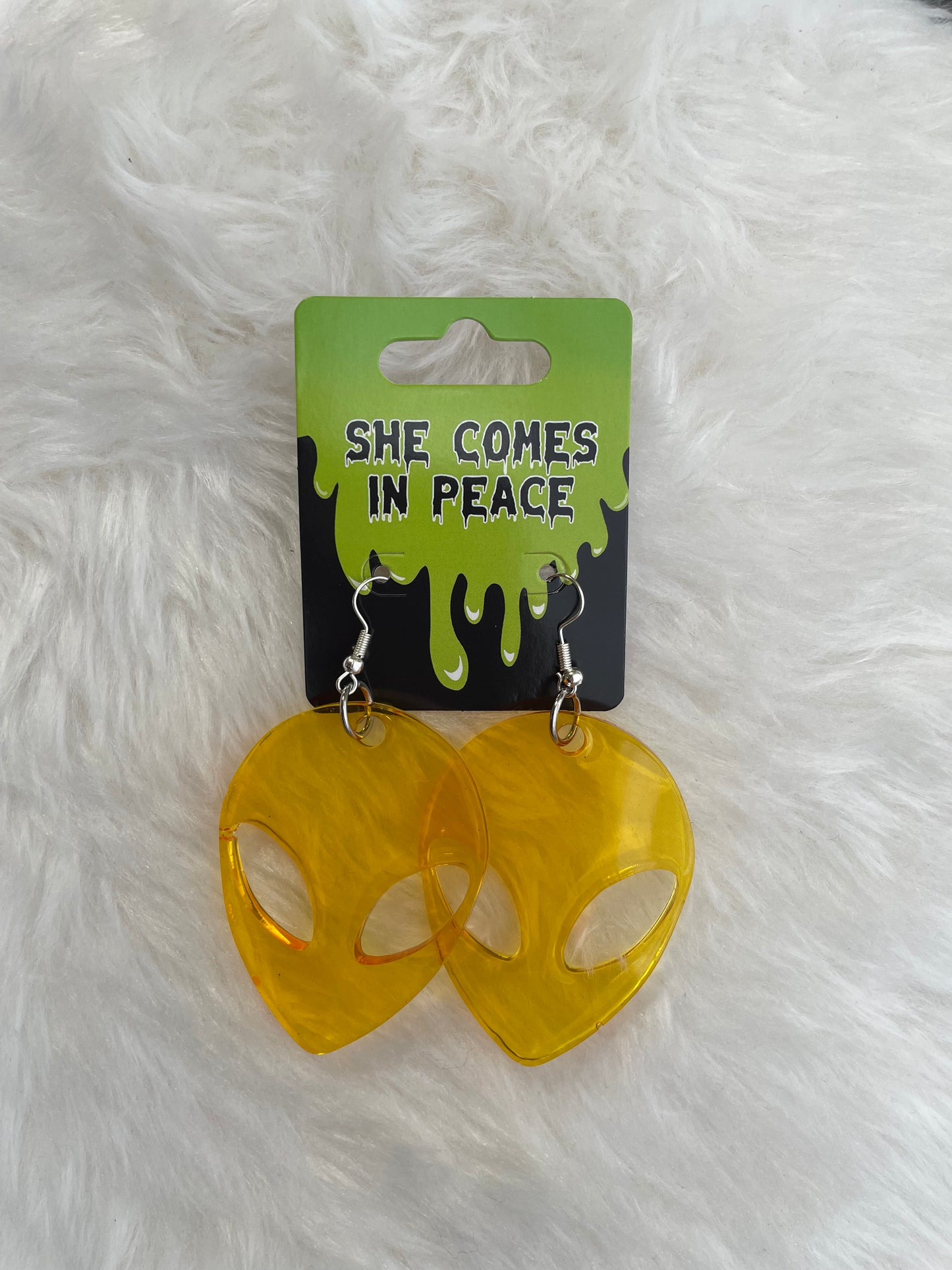 Medium Solid Alien Earrings