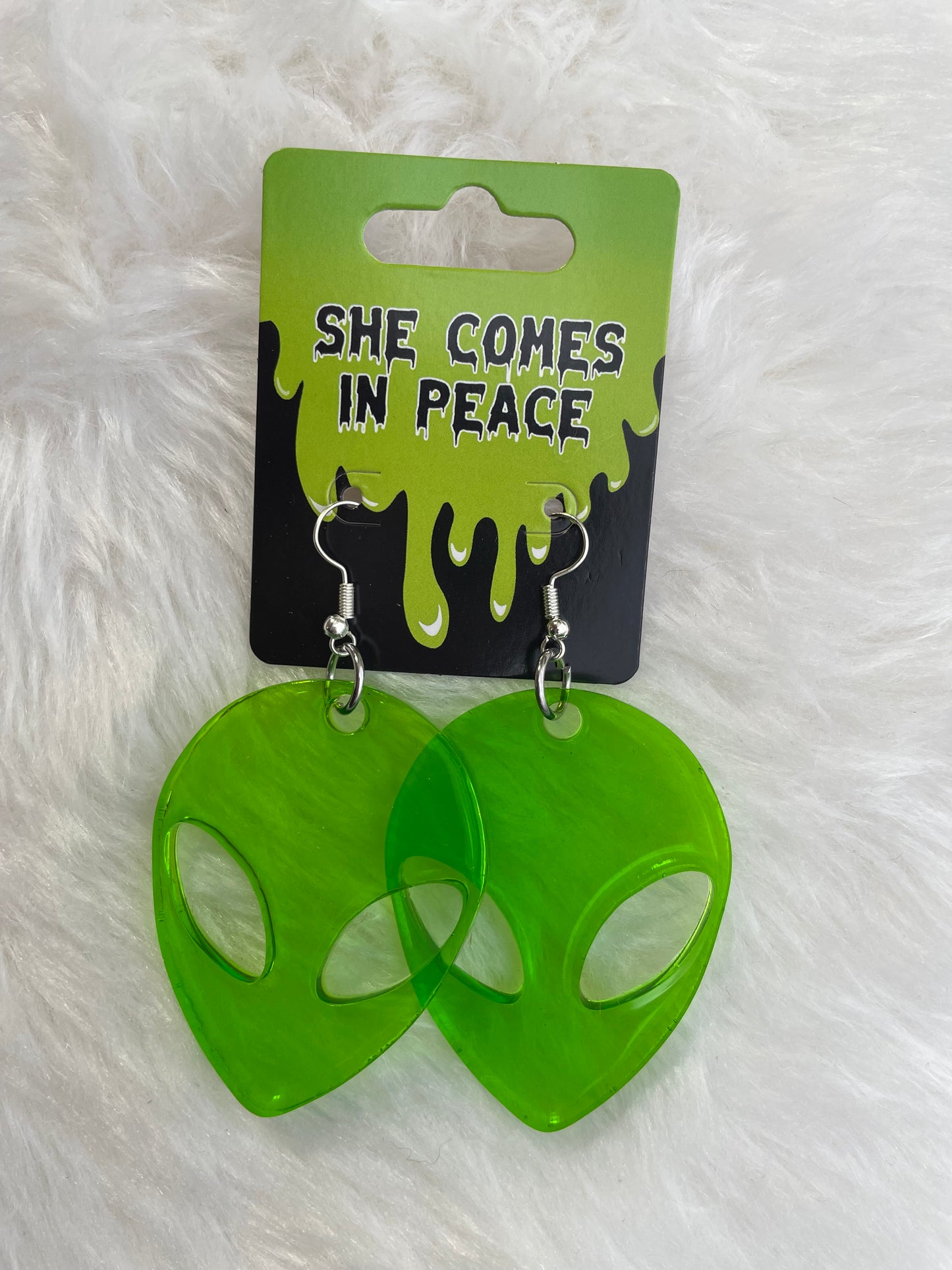 Medium Solid Alien Earrings