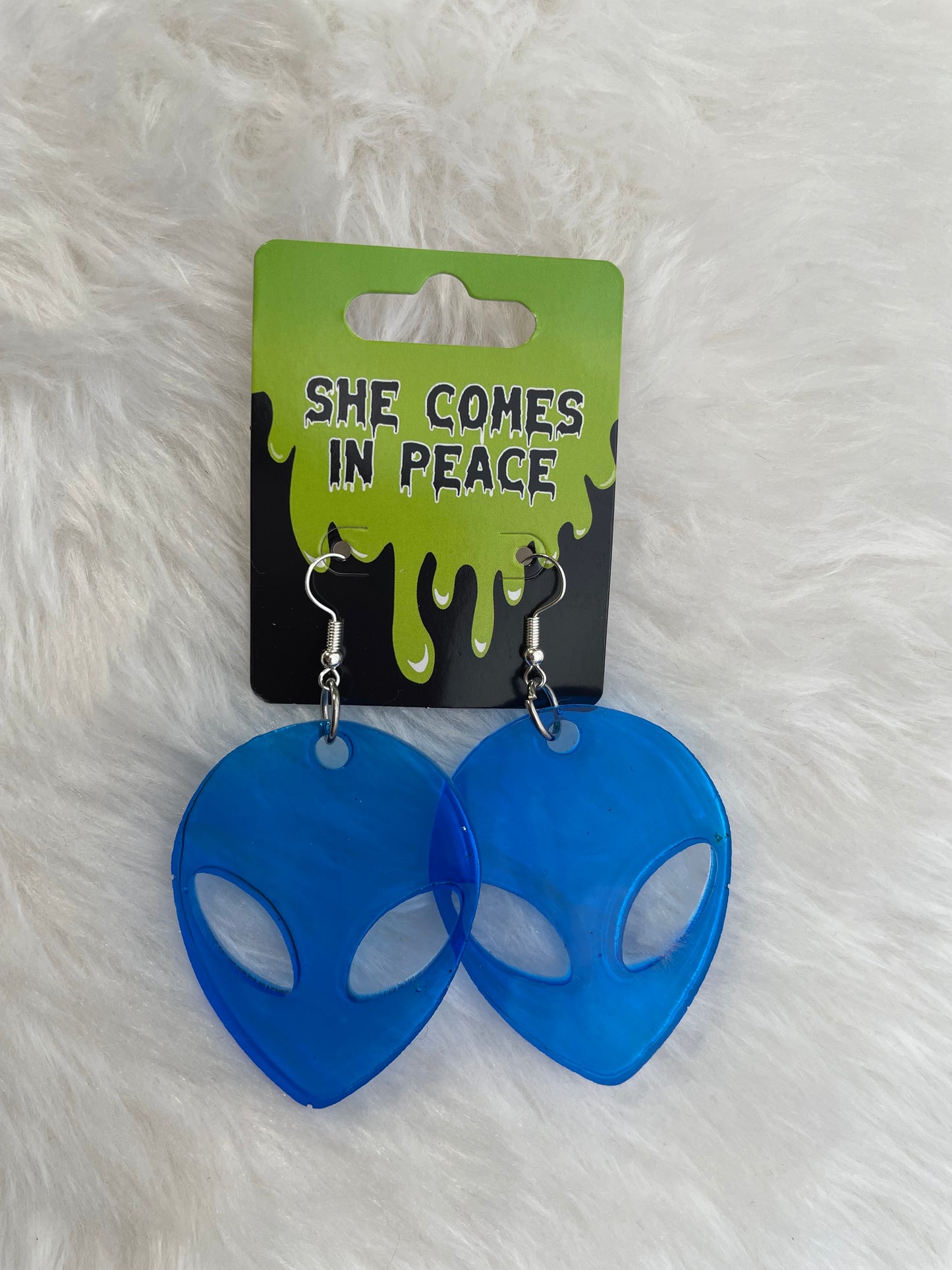 Medium Solid Alien Earrings