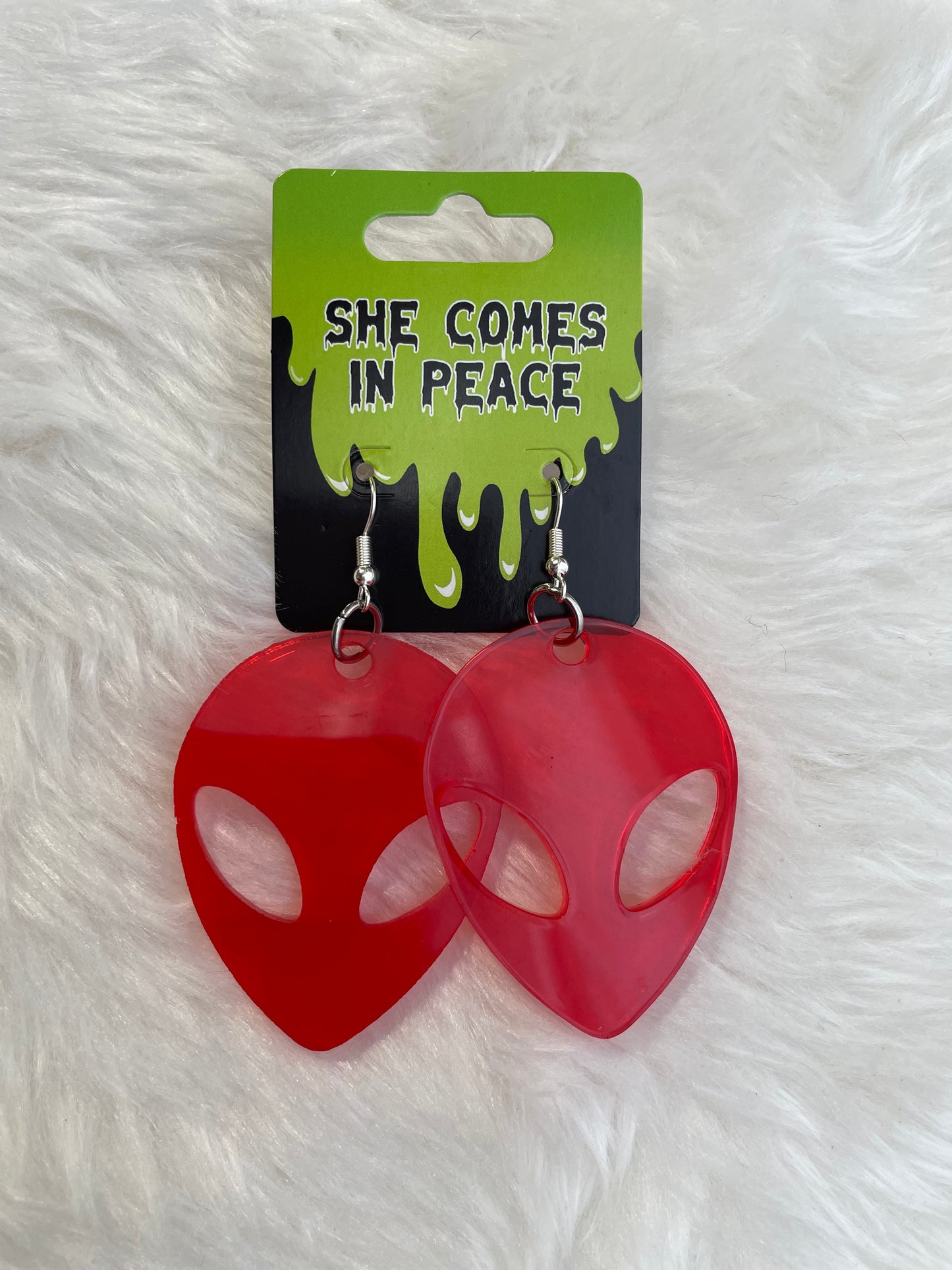 Medium Solid Alien Earrings