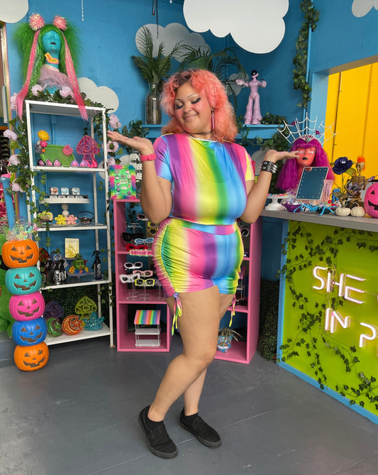 Rainbow Shorts and Tee Set -- Sale