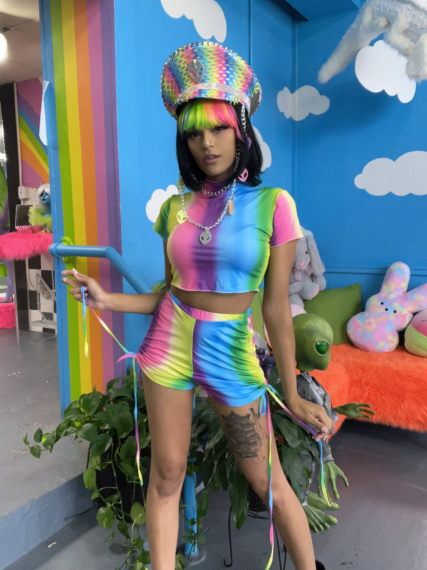 Rainbow Shorts and Tee Set -- Sale