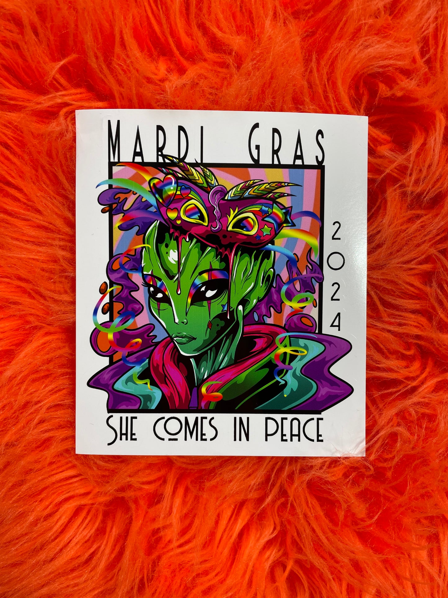 Mardi Gras 2024 Stickers