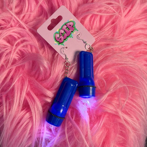Flashlight Earrings