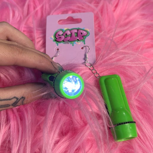 Flashlight Earrings