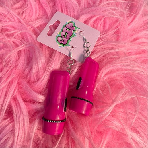 Flashlight Earrings