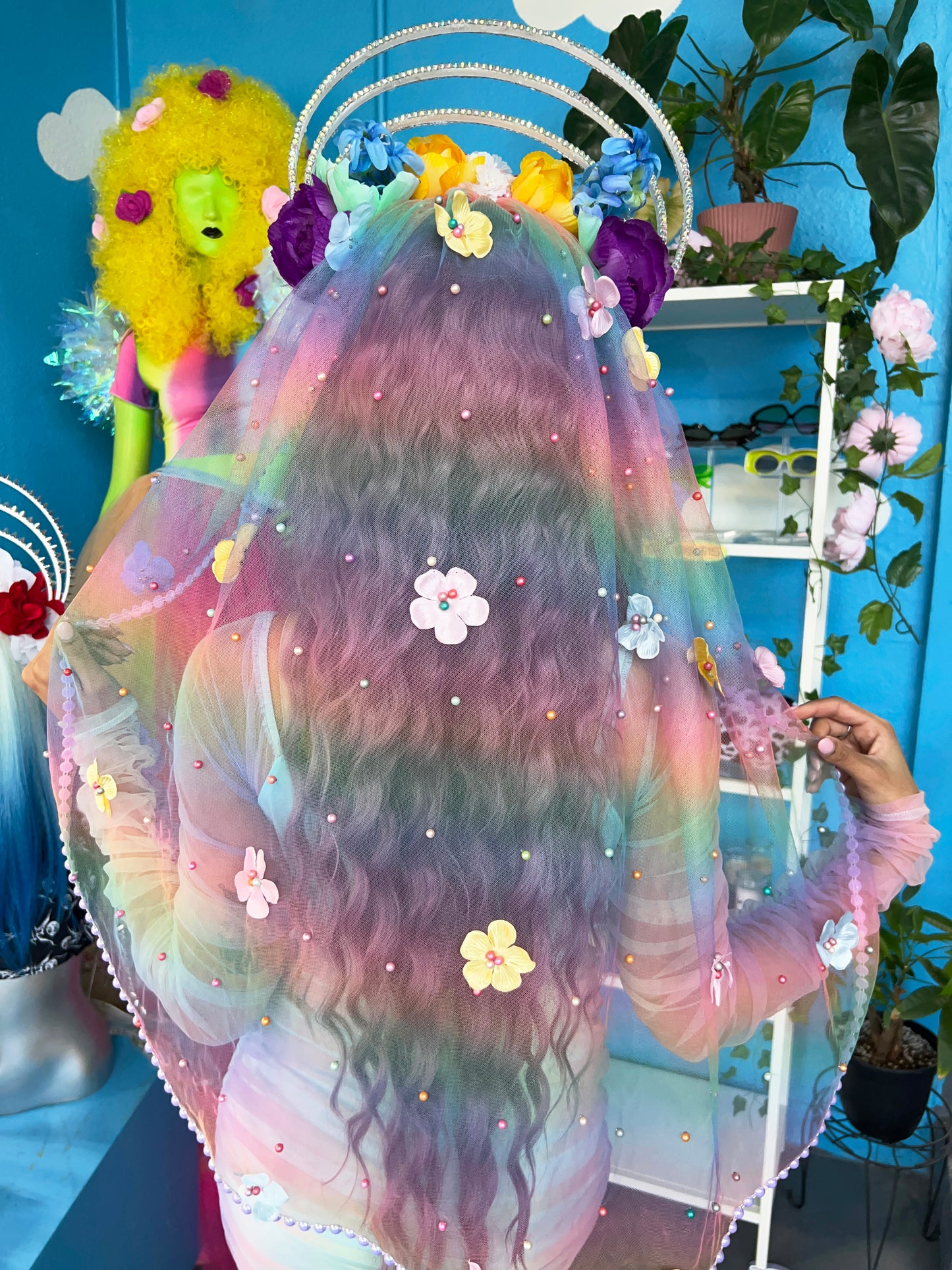Rainbow Royalty Halo Headdress