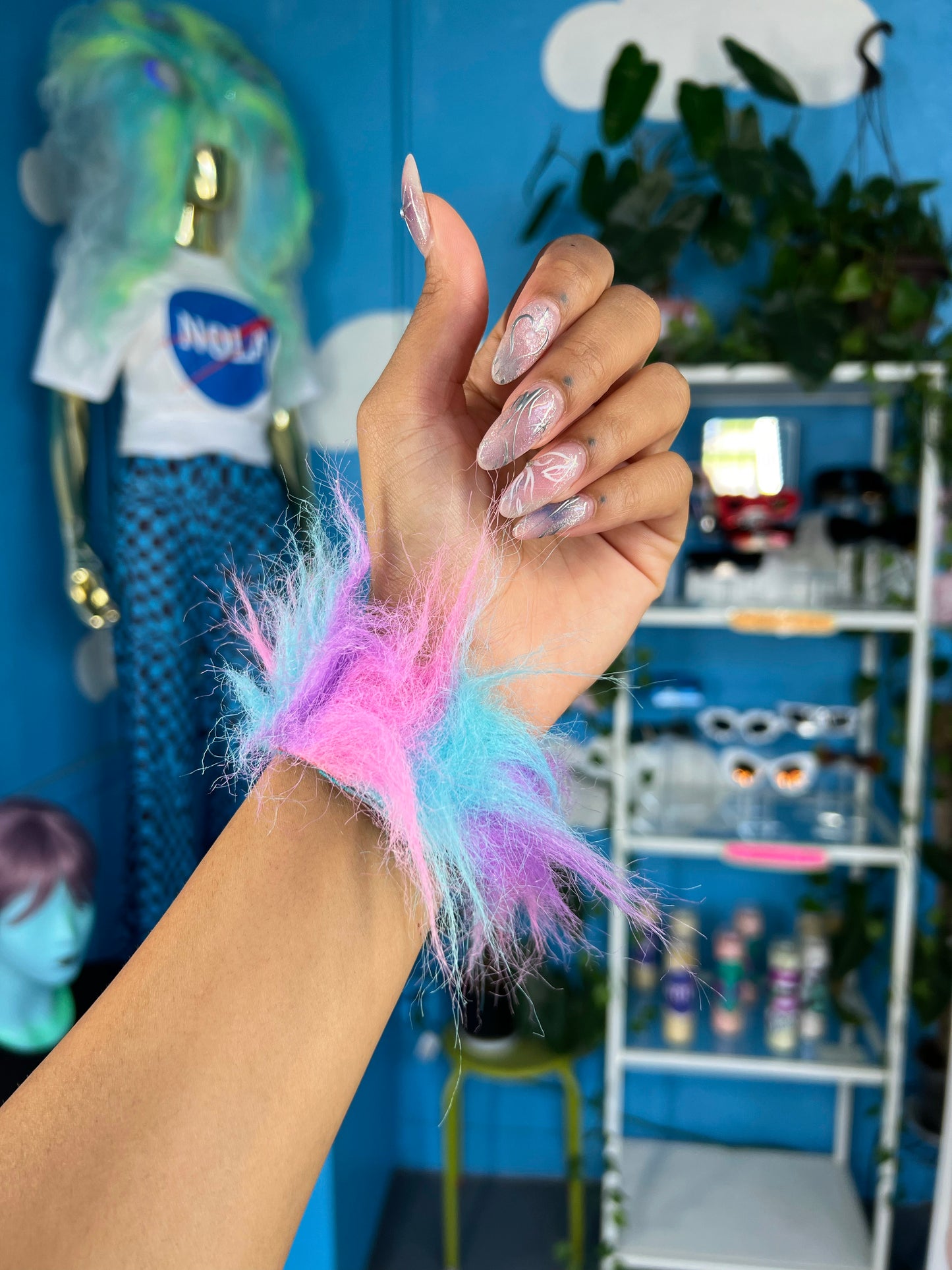 Fuzzy Slap Bracelets