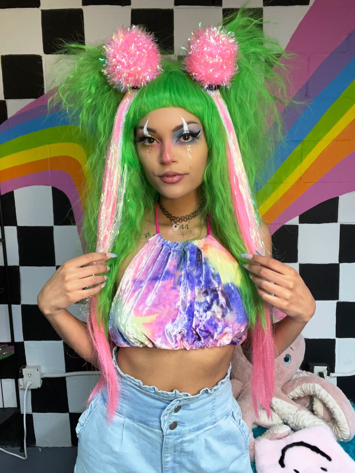Uv Reactive Pastel Universe Halter