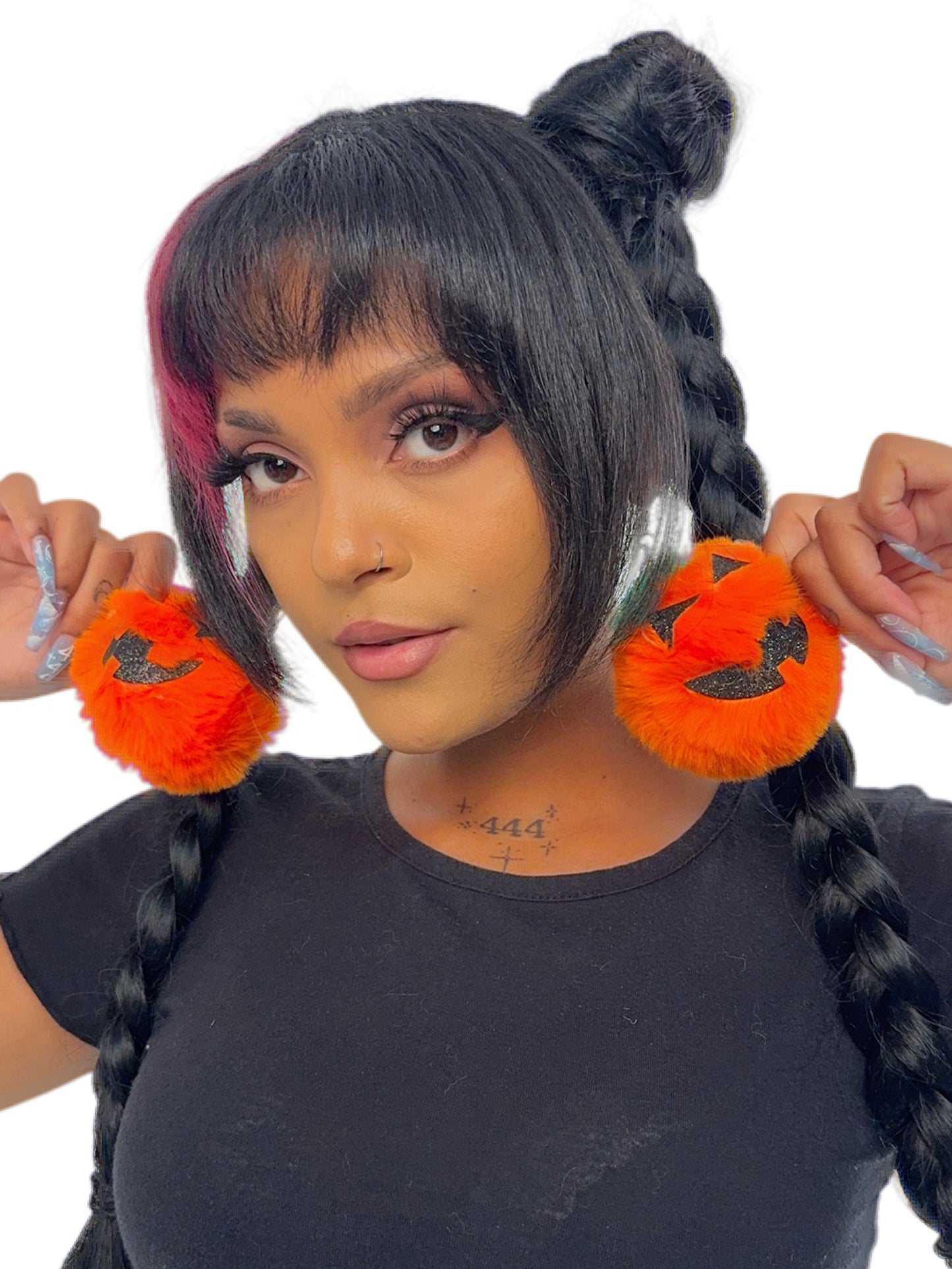 Fluffy Pumpkin Earrings