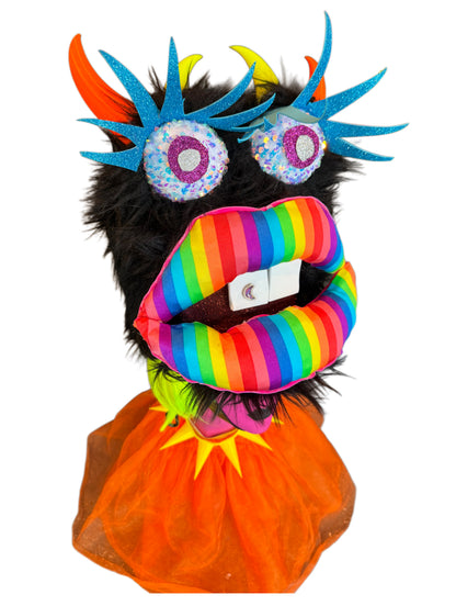 Rainbow Lips Monster Hat