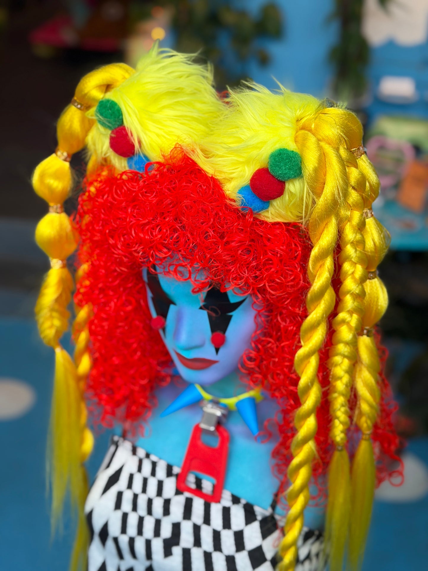 Yellow Clown Babe Space Braids
