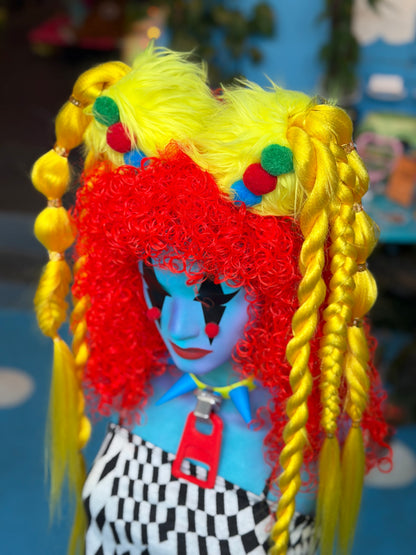 Yellow Clown Babe Space Braids