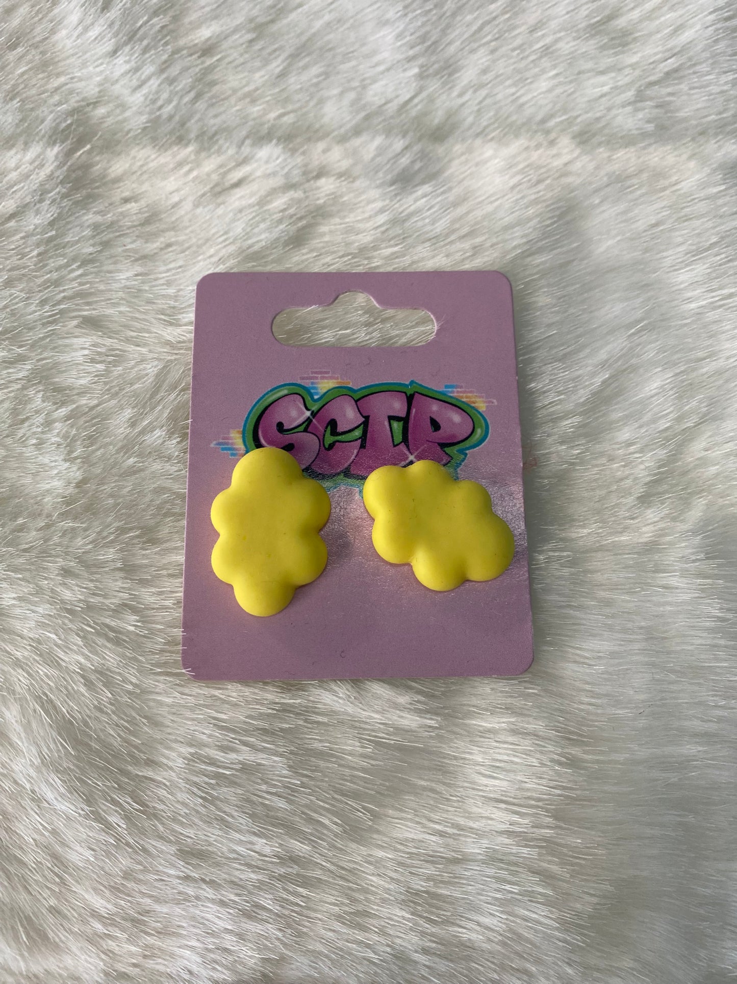 Cloudy Stud Earrings