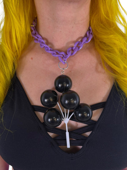 Black Balloon Necklace