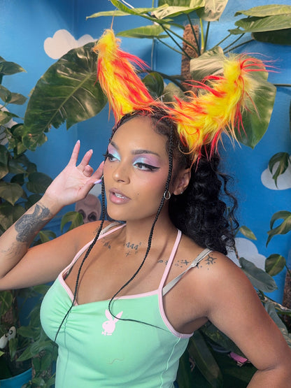 Furry Horned Headband