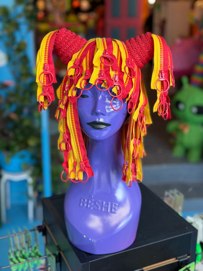 Clown Around Zipper Wig