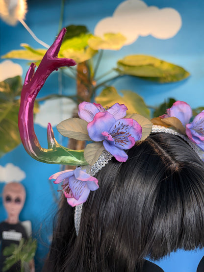 Floral Antler Headband
