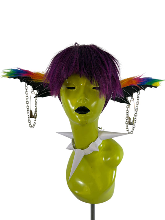 Goblin Ears-Black/Rainbow