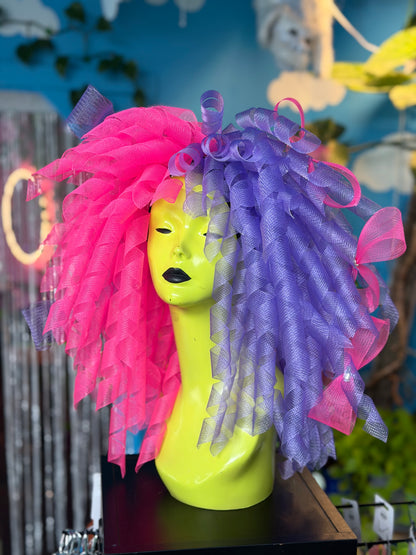 Split Bouncy Babe Wig