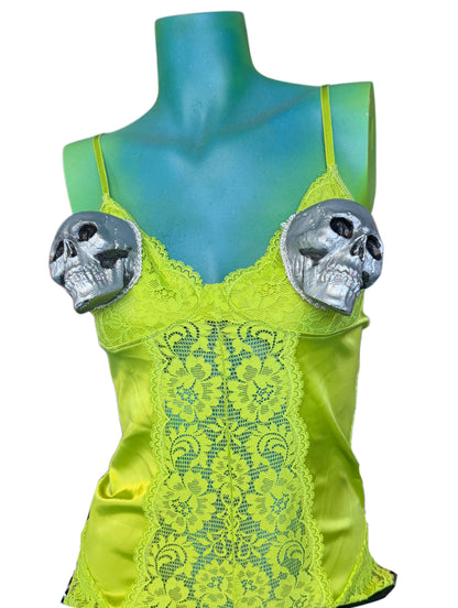 Space Skull Lace Playsuit