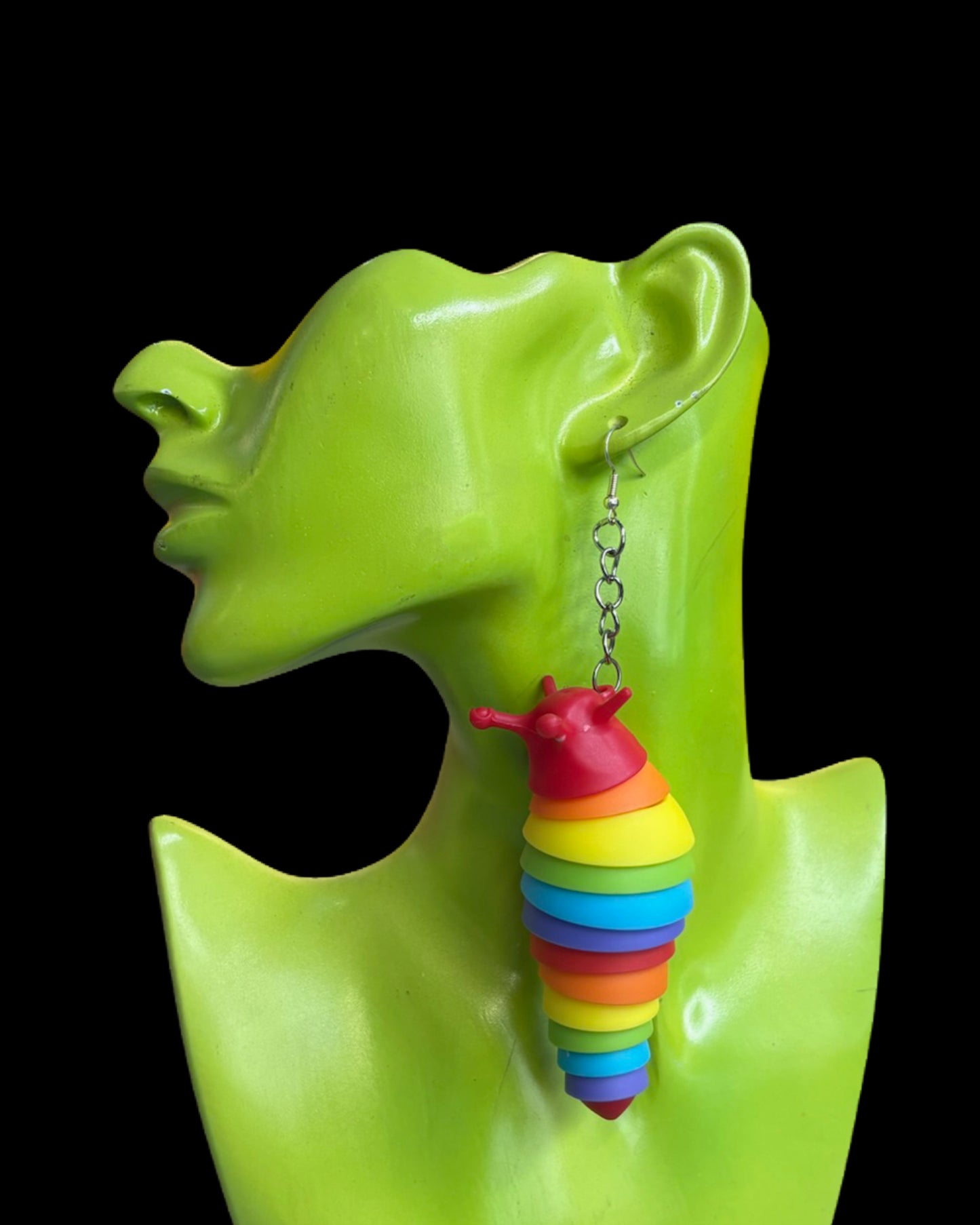 Rainbow Caterpillar Earrings