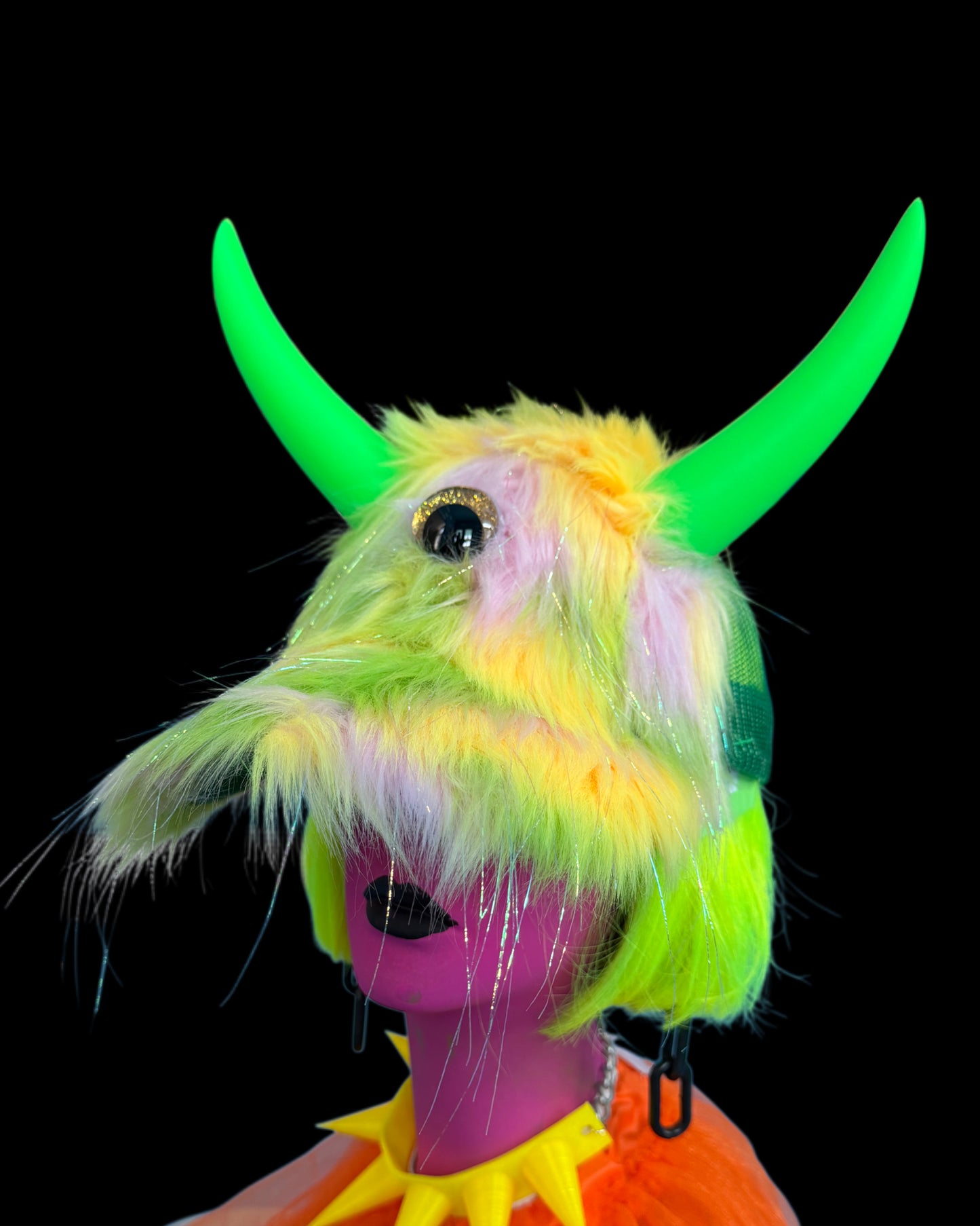 Green Horned Baseball Hat