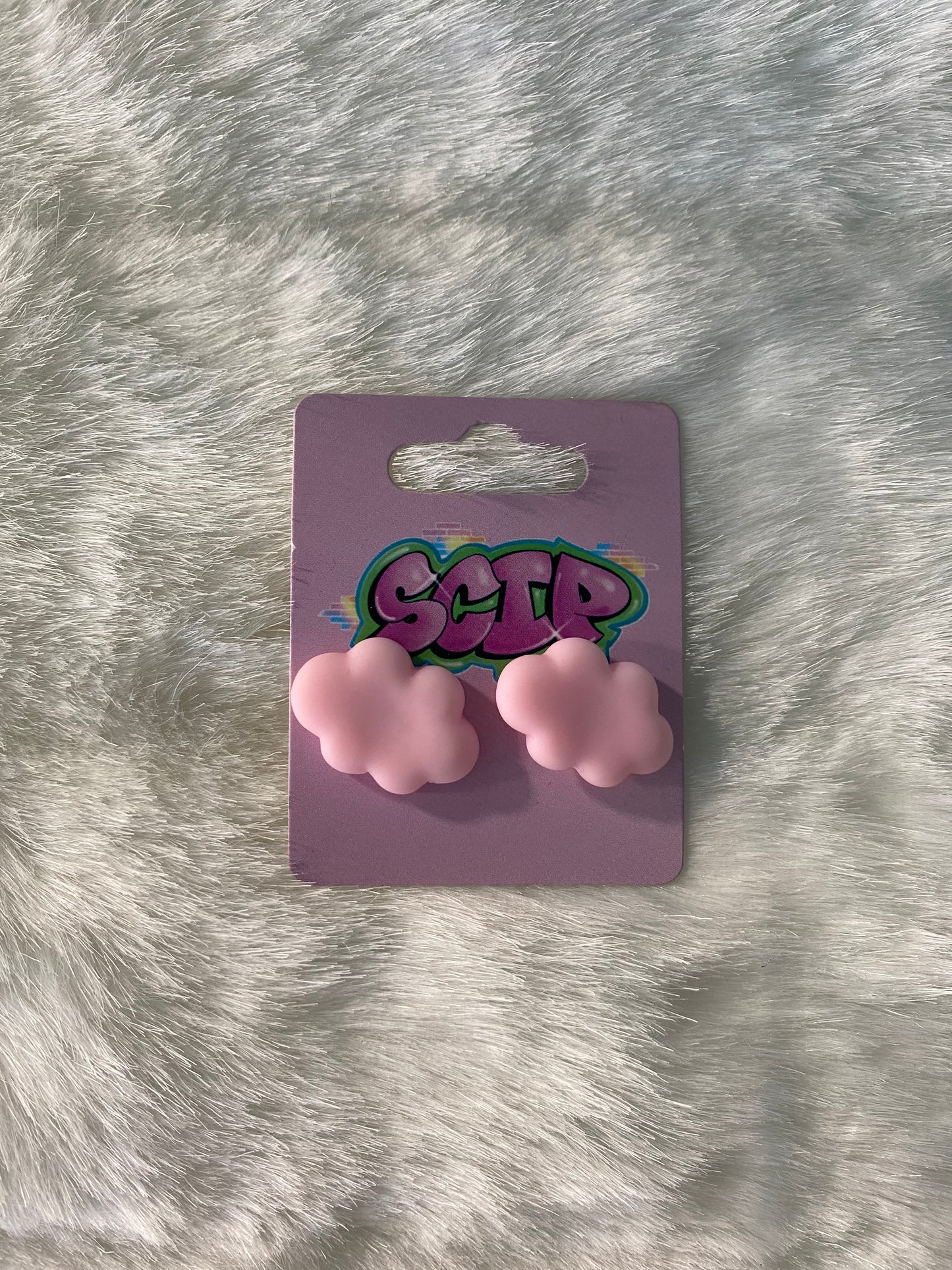 Cloudy Stud Earrings