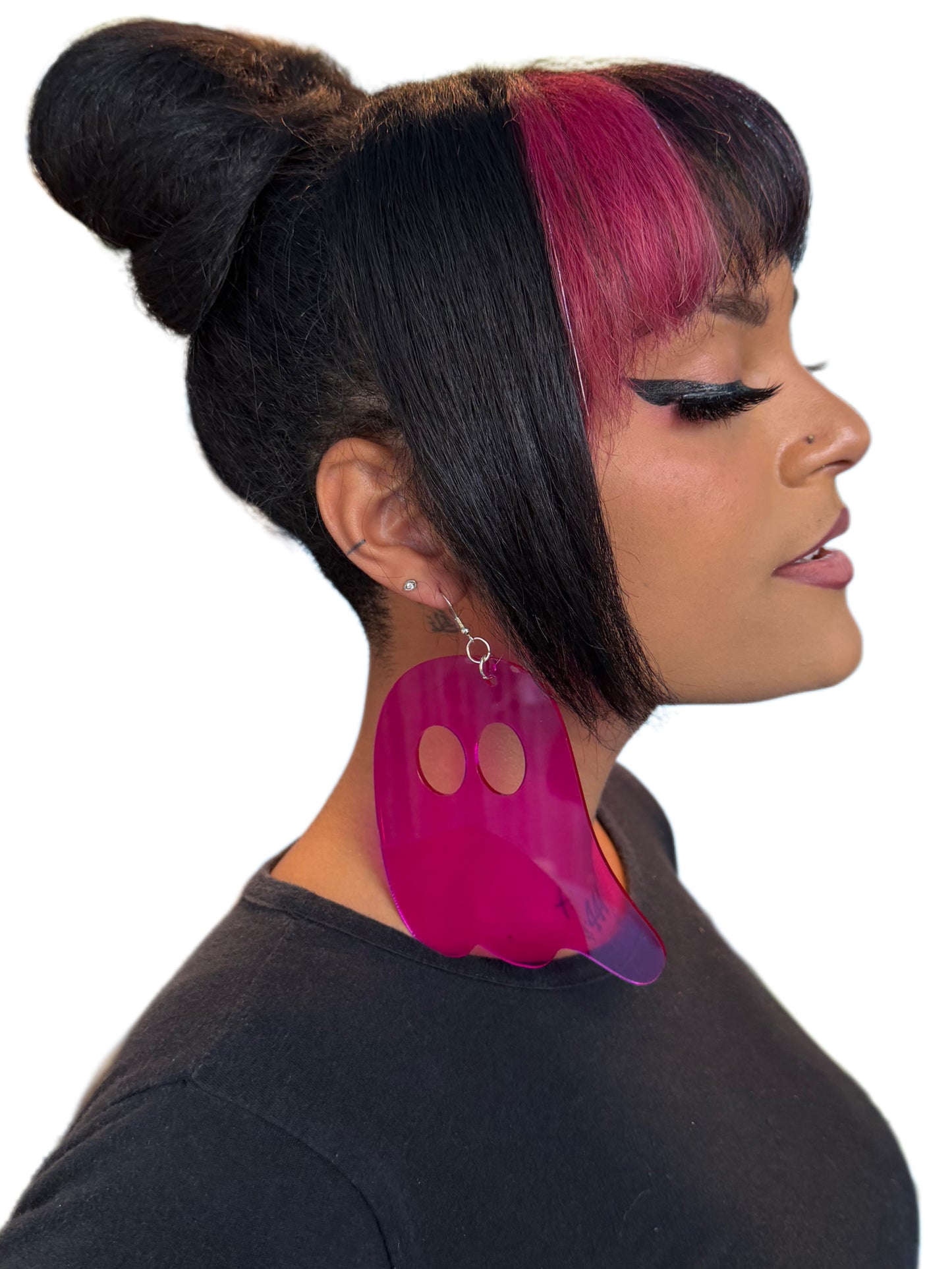 Neon Ghost Earrings