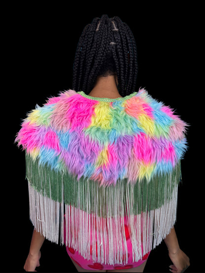 Rainbow Mushroom Capelet