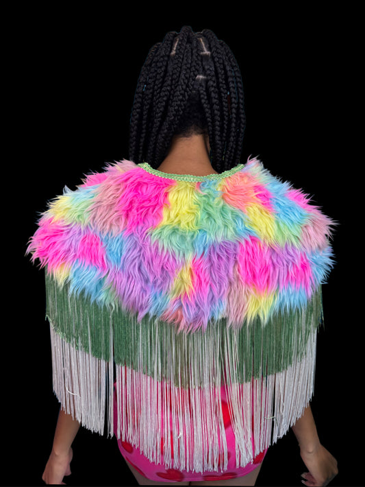 Rainbow Mushroom Capelet
