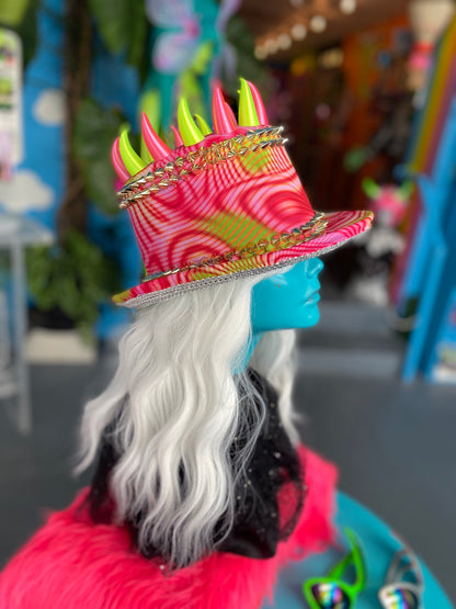 Neon Horn Top Hat