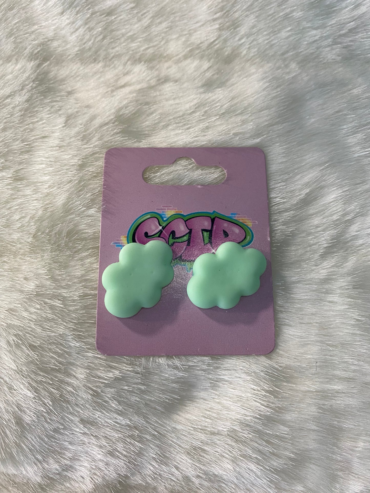 Cloudy Stud Earrings