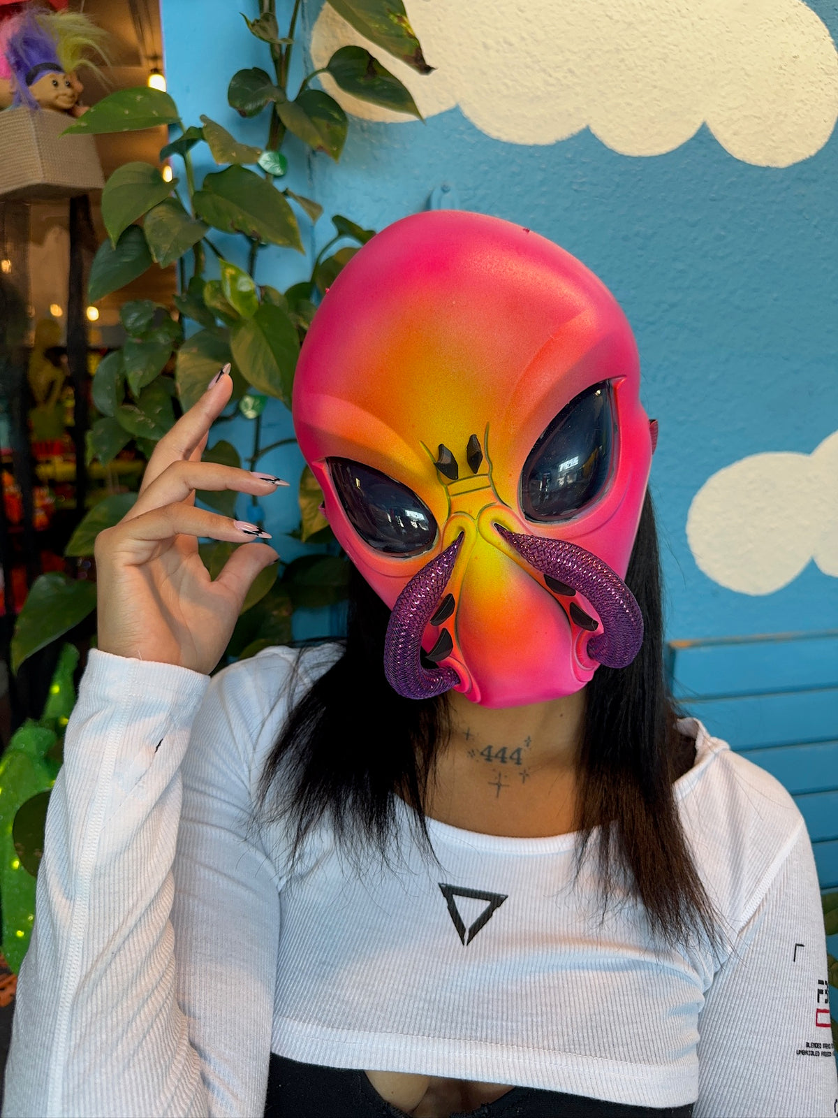 Cyber Neon Pink Mask