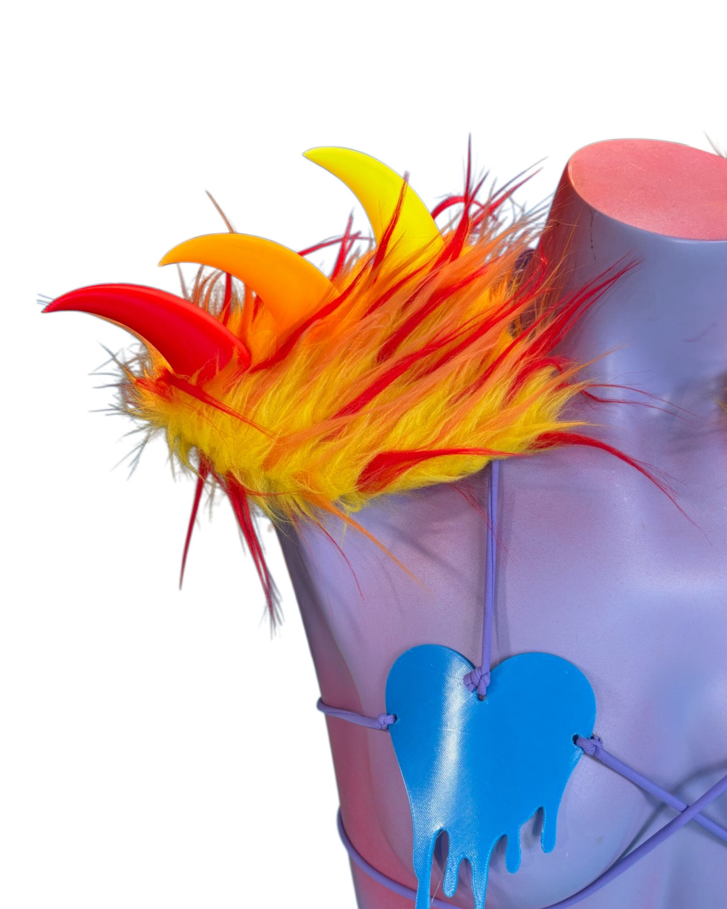 Monster Epaulettes- Fire Horns