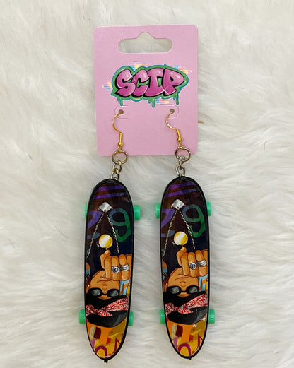Skateboard Earrings