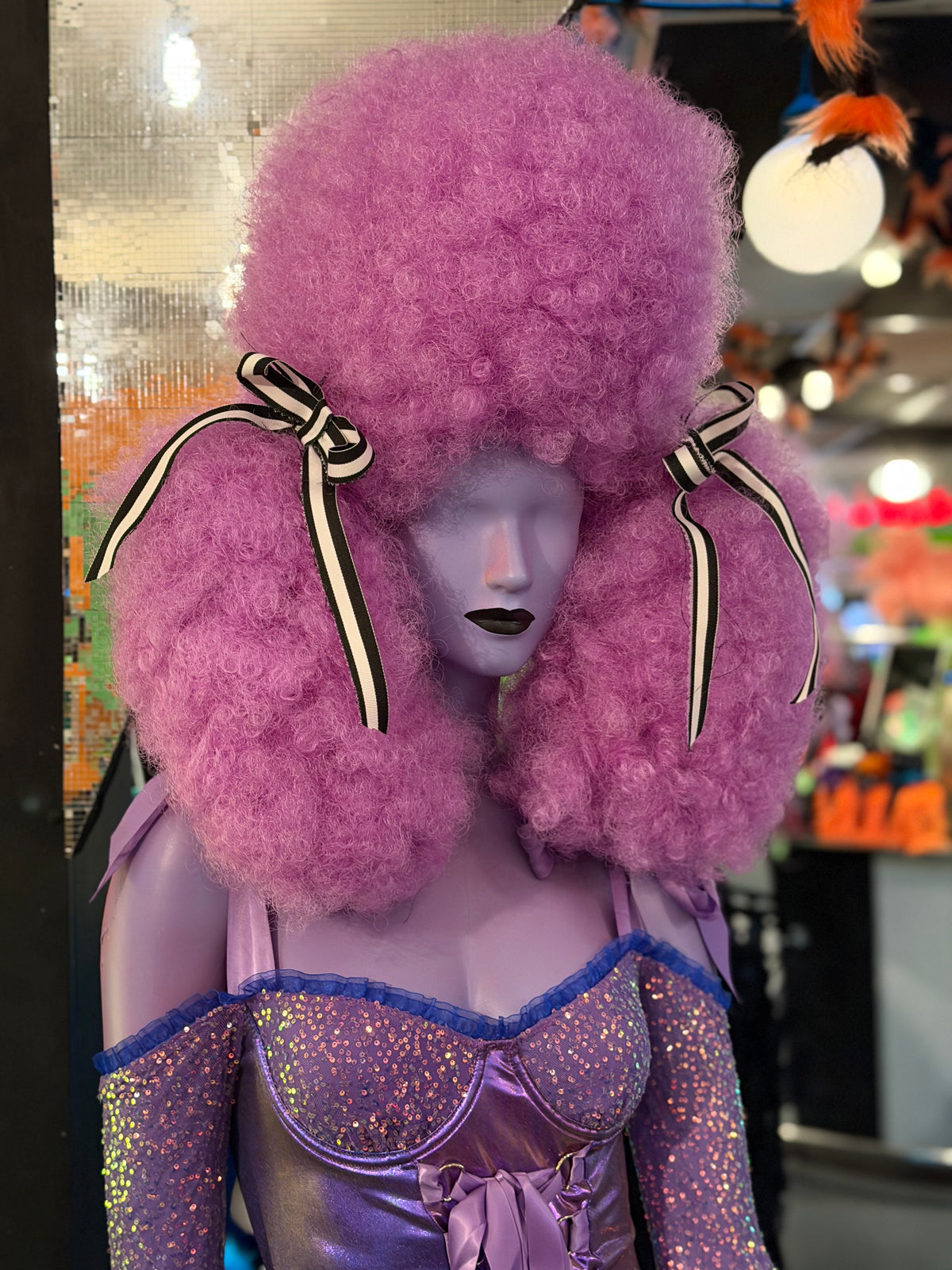 Lavender Poodle Wig