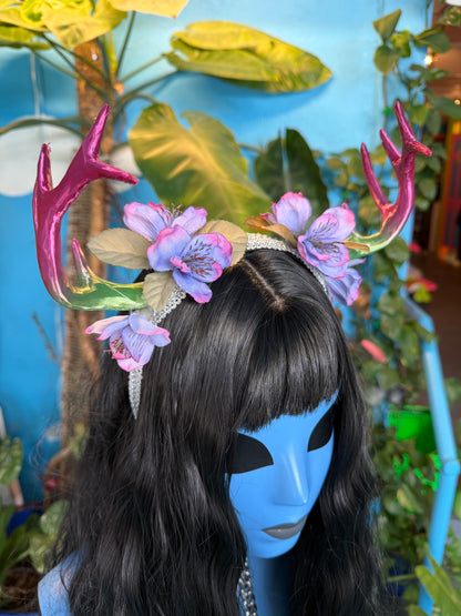 Floral Antler Headband