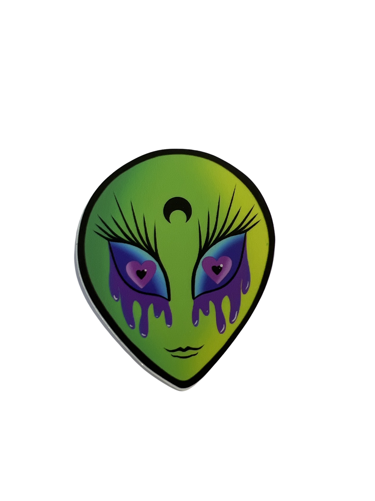 Crying Love Alien Sticker