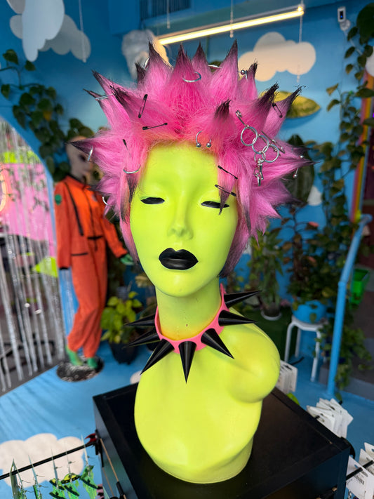 Punky Pink Pierced Wig